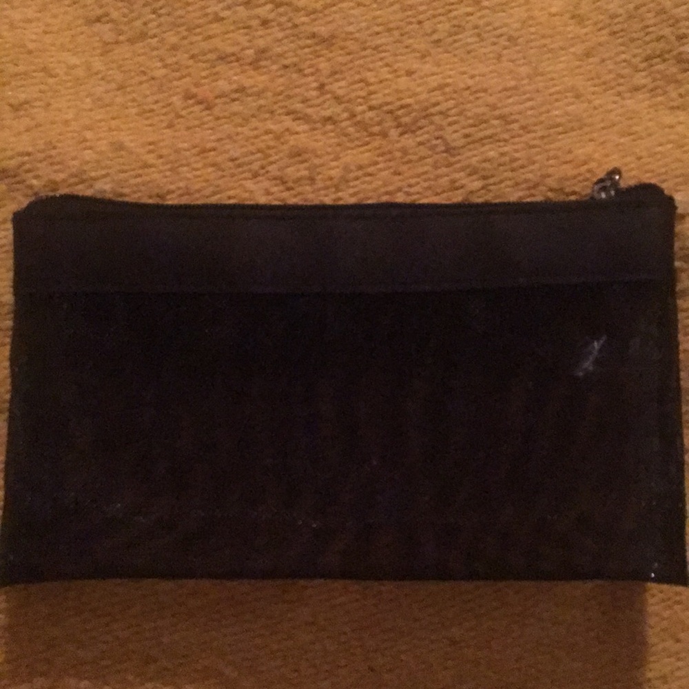 A black mesh bag